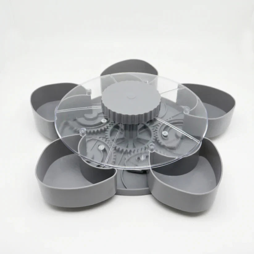 Rotating Serving Tray for Snacks