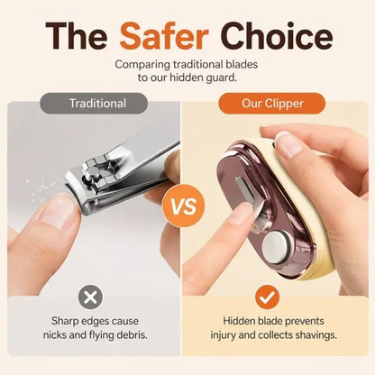 💗LAST DAY SALE 49% OFF⚡50K+ SOLD💕🌟2-in-1 Safe Electric Nail Clipper