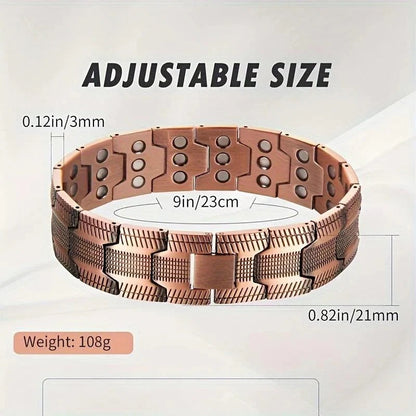 📢📢50% OFF !!🎁 Copper magnetic bracelet--Relieve fatigue and promote blood circulation