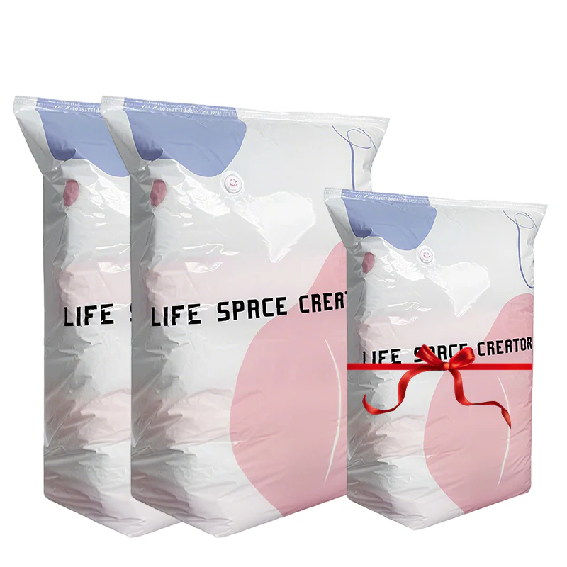 Thickened No-Pump Vacuum Storage Bags