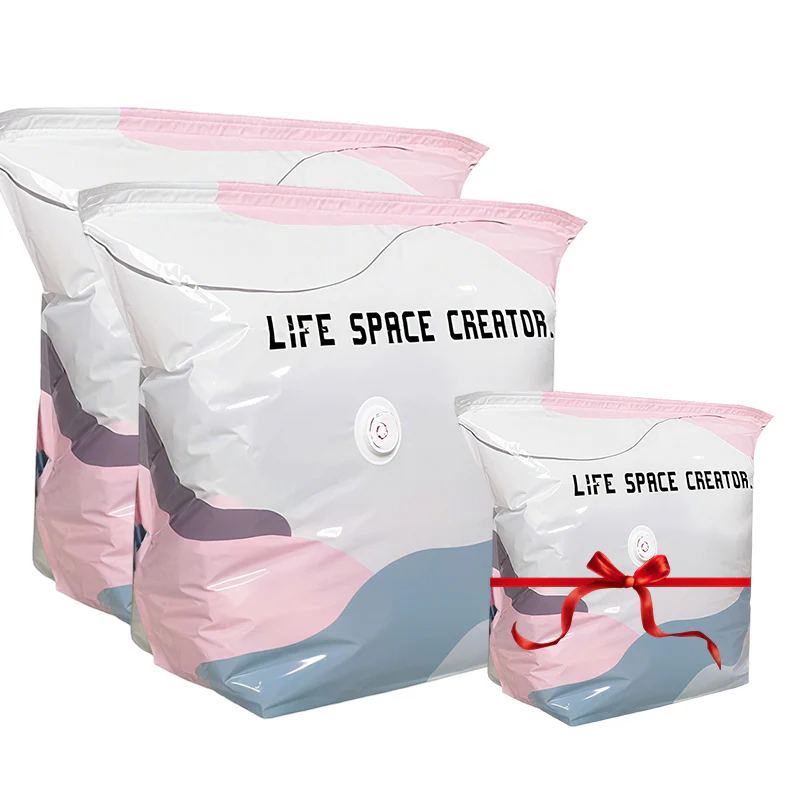 Thickened No-Pump Vacuum Storage Bags