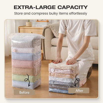 Thickened No-Pump Vacuum Storage Bags