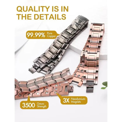 📢📢50% OFF !!🎁 Copper magnetic bracelet--Relieve fatigue and promote blood circulation