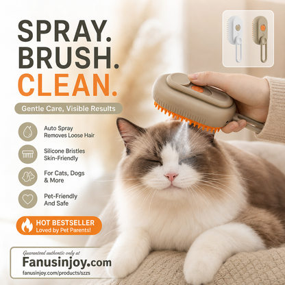 [Best Gift For Pet🐶🐱] 🔥Flash Sale 50% Off！🐈🐕Must‑have pet supplies for pet‑owning households！Multi-Function Pet Spray Massage Comb