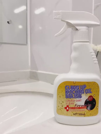 Kitchen Spray Cleaner & Degreaser - Antibacterial Lemon Scented Quick Grease Removal