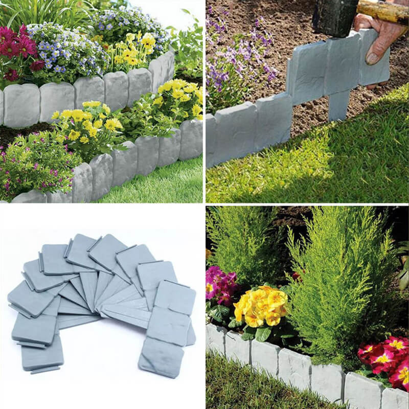 🪻High-quality, durable simulated stone garden fence🪻
