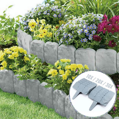 🪻High-quality, durable simulated stone garden fence🪻