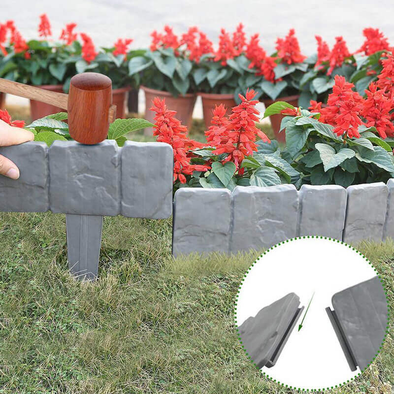 🪻High-quality, durable simulated stone garden fence🪻