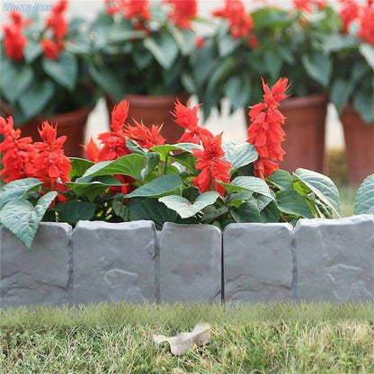 🪻High-quality, durable simulated stone garden fence🪻