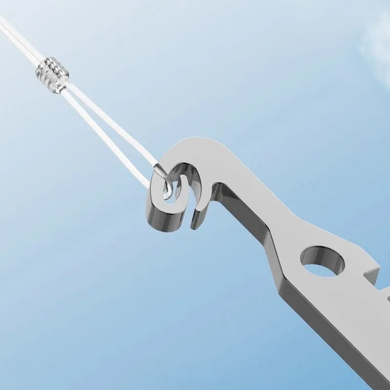 ⏳Limited-time Buy 1 Get 1 Free⏰6-in-1 Stainless Steel Fishing Multi Tool Hook Remover and Knot Tyer🎣🐟