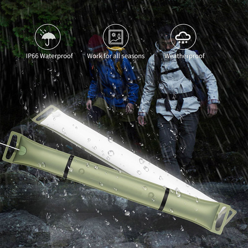🌿Rechargeable LED Inflatable Camping Tube Light"💡🏕️ Inflatable Light – Glows brighter than a bear’s midnight snack! 🐻🎇 No more 'lost in tent darkness' chaos!"