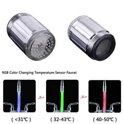 7-Color LED Stream Color Changing Water Faucet