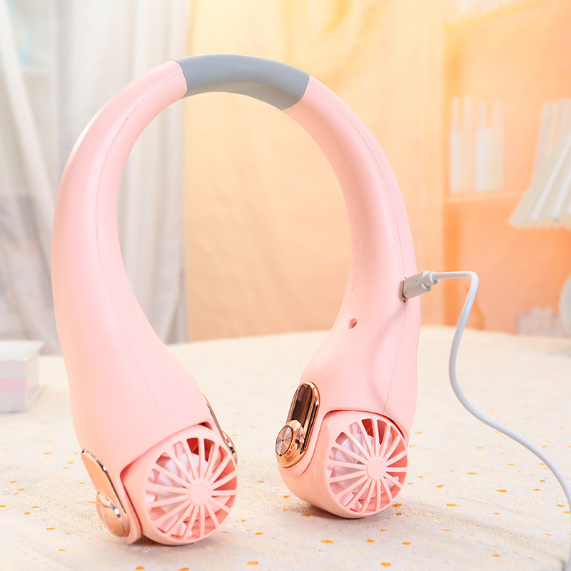 💨 Neck Air Conditioner Fan – Ultra-Quiet, Portable & 360° Rotating – Perfect for Summer 🌞