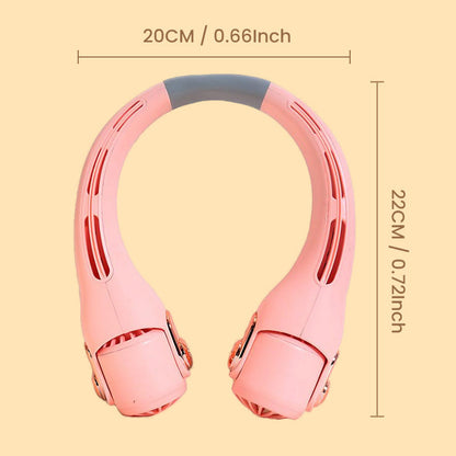 💨 Neck Air Conditioner Fan – Ultra-Quiet, Portable & 360° Rotating – Perfect for Summer 🌞