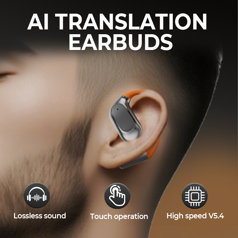 🔥 2026 Hot Sale 49% OFF🔥AI Translation Bluetooth Earbuds