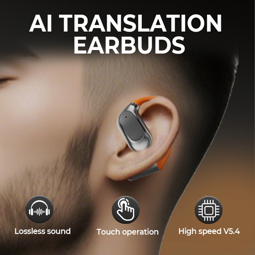🔥 2026 Hot Sale 49% OFF🔥AI Translation Bluetooth Earbuds