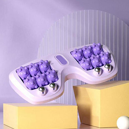 💥🦶✨Sale -50% 💆‍♀️Portable Dual Massage Roller – Relax and instantly relieve feet😌🌿