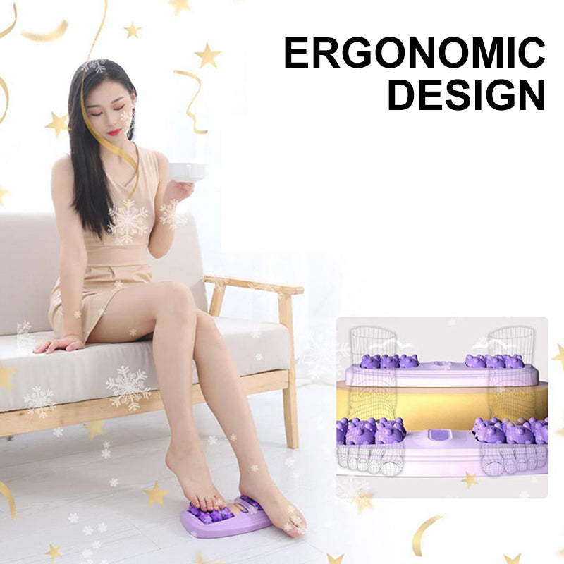 💥🦶✨Sale -50% 💆‍♀️Portable Dual Massage Roller – Relax and instantly relieve feet😌🌿