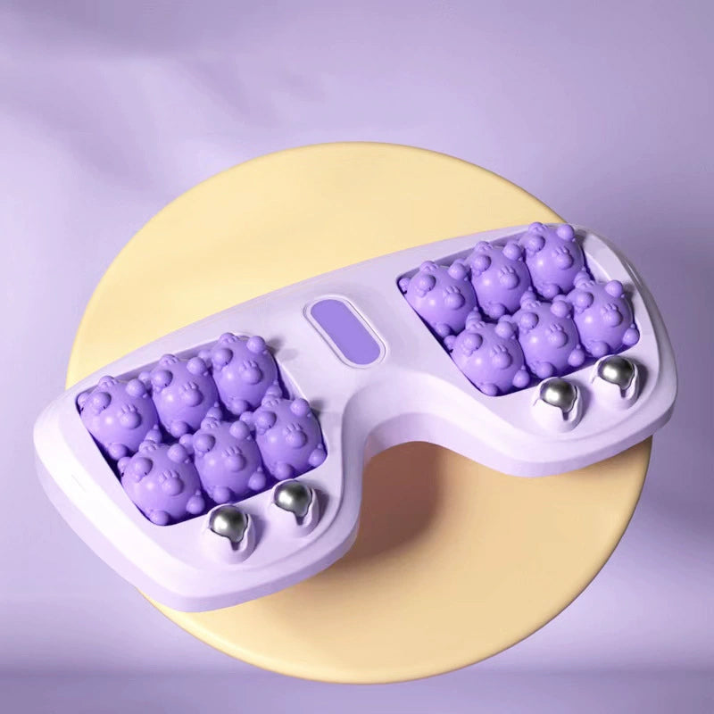 💥🦶✨Sale -50% 💆‍♀️Portable Dual Massage Roller – Relax and instantly relieve feet😌🌿