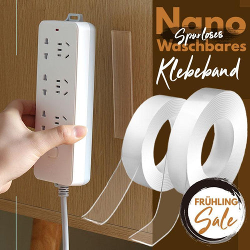 ⭐Transparent, reusable, residue-free nano double-sided adhesive tape for household use.