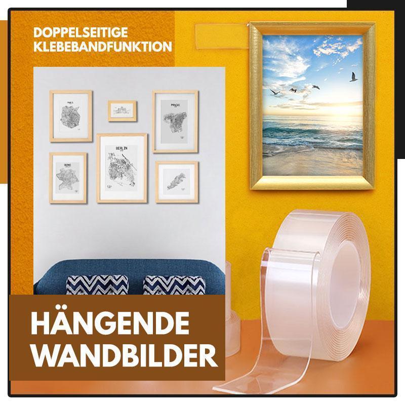 ⭐Transparent, reusable, residue-free nano double-sided adhesive tape for household use.