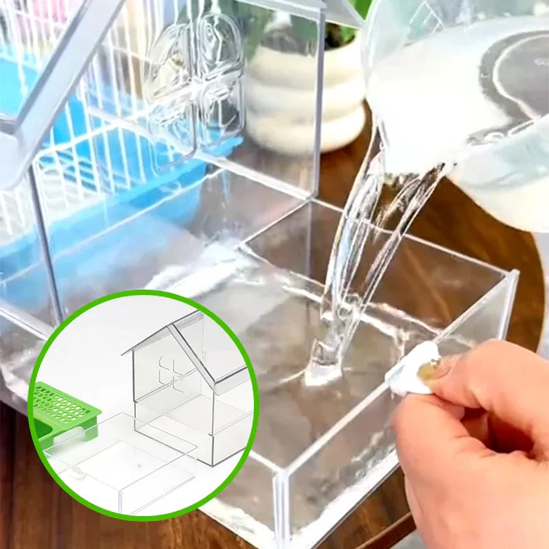🌟 Shopping Frenzy: Entire Store 50% OFF🔥Pull-Out External Parrot Feeder