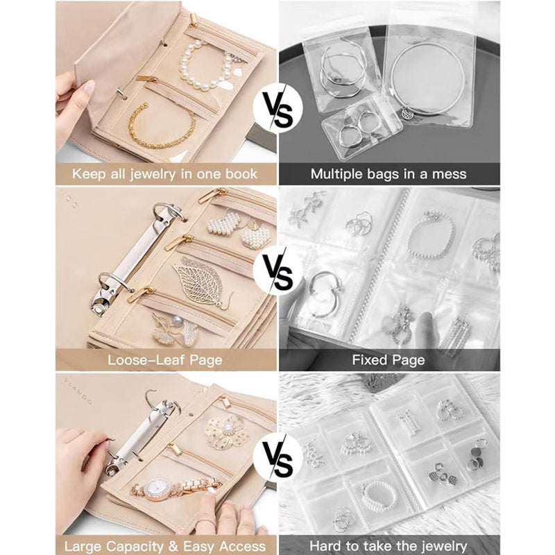 ⏰Elegant Portable Checkered Jewelry Storage Bag