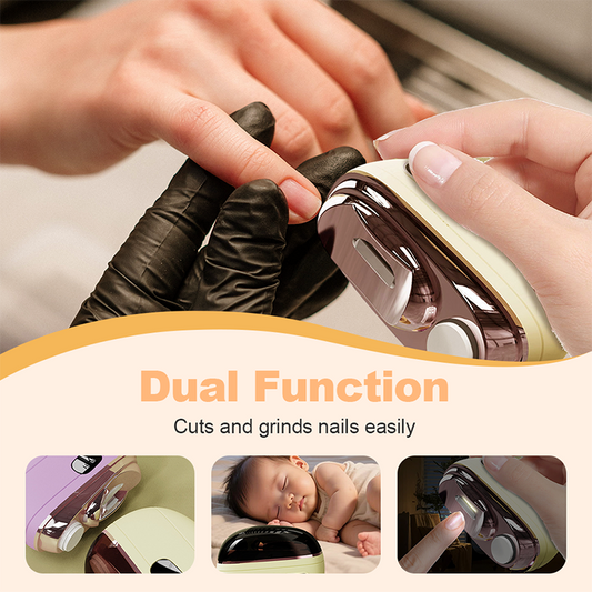 ✂️ ¡50% DE DESCUENTO! 💅 Cortaúñas y Pulidor Eléctrico Inteligente 2 en 1 🌟