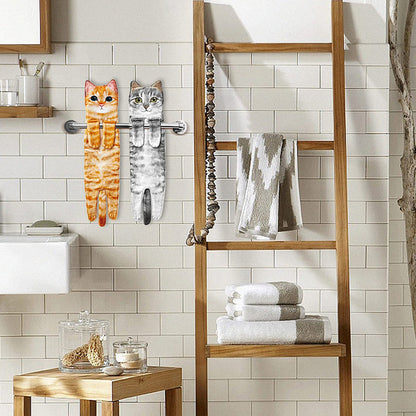 🎁Christmas Gift idea 60% OFF🎄🎅✨😺Cute Cat Hand Towel🐾