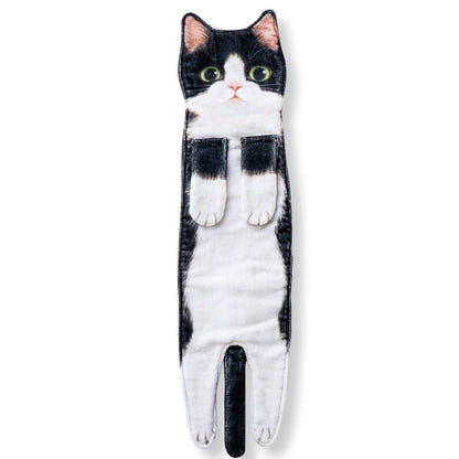 🎁Christmas Gift idea 60% OFF🎄🎅✨😺Cute Cat Hand Towel🐾
