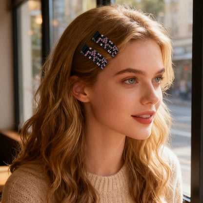 💕Last Day 49% OFF💕Rhinestone Hair Clip for Bangs