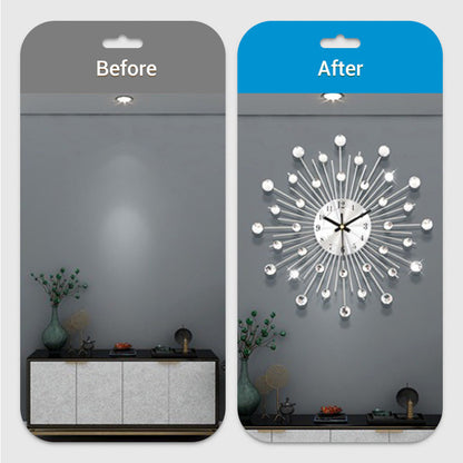 ✨ 50% OFF NOW! 🕰️ Rhinestone Wall Clock – Silent Movement, Sparkling Design & Elegant Home Decor 💎