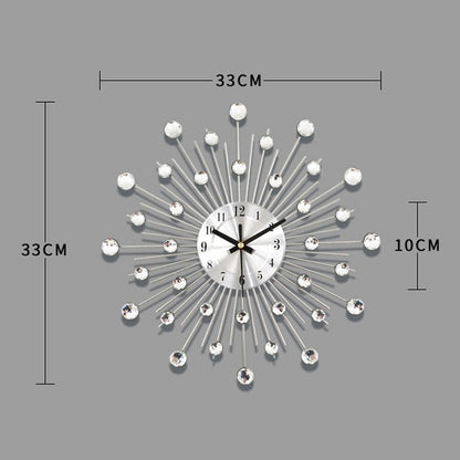 ✨ 50% OFF NOW! 🕰️ Rhinestone Wall Clock – Silent Movement, Sparkling Design & Elegant Home Decor 💎