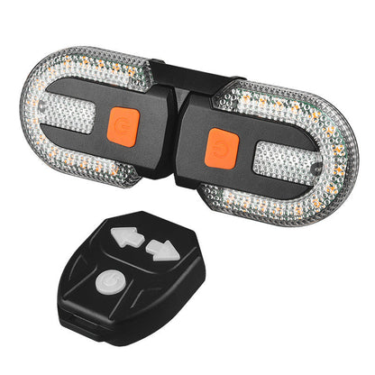 🚴 50% OFF NOW! 🔦 Bicycle Wireless Remote Control Turning Tail Light – Auto Brake Sensor, 30+ Light Modes & USB Rechargeable ⚡