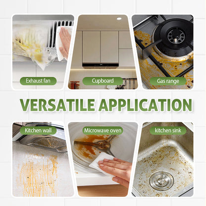 Multi-purpose kitchen grease cleaner, powerfully cleans stovetops, ovens, microwaves, and frying pans.