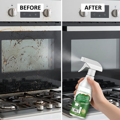 Multi-purpose kitchen grease cleaner, powerfully cleans stovetops, ovens, microwaves, and frying pans.