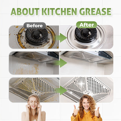 Multi-purpose kitchen grease cleaner, powerfully cleans stovetops, ovens, microwaves, and frying pans.