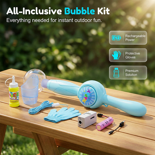 💯Super Oferta💯 Nueva máquina de burbujas de humo 2026, máquina automática eléctrica recargable de burbujas de humo, generador mágico de burbujas de humo, 🫧🫧 luces de colores y música, juego de burbujas de humo para fiestas, playas, verano