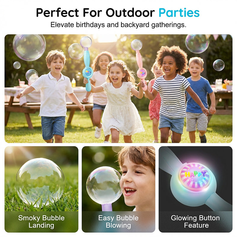 💯Super Offer💯 New 2026 Smoke Bubble Machine, Automatic Electric Rechargeable Smoke Bubble Machine, Magic Smoke Bubble Generator, 🫧🫧 Colorful Lights and Music, Smoke Bubble Game for Parties, Beaches, Summer