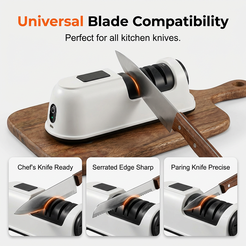 3-Stage Electric & Manual Knife Sharpener