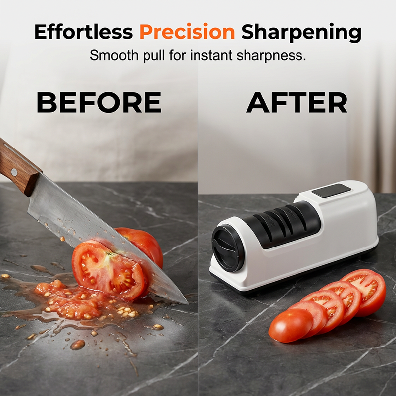 3-Stage Electric & Manual Knife Sharpener
