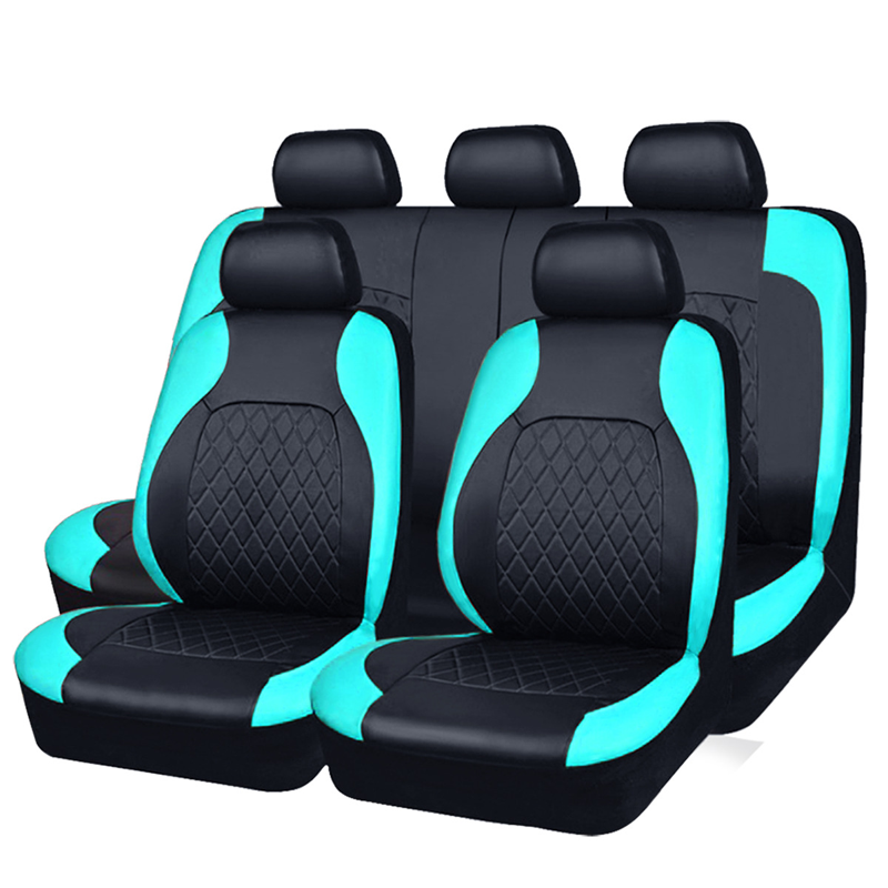 🎉 2026 Sale — 🔥Over 50,000 Sold 🚗 9-Piece Quilted Faux Leather Seat Covers – Car Interior Accessory ⏰