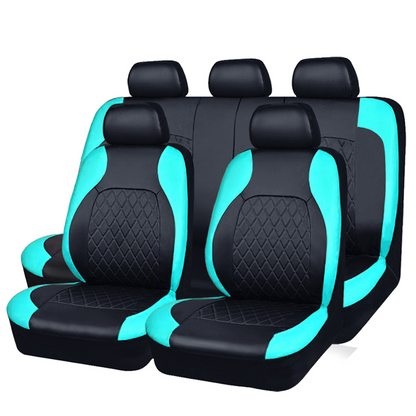 🎉 2026 Sale — 🔥Over 50,000 Sold 🚗 9-Piece Quilted Faux Leather Seat Covers – Car Interior Accessory ⏰