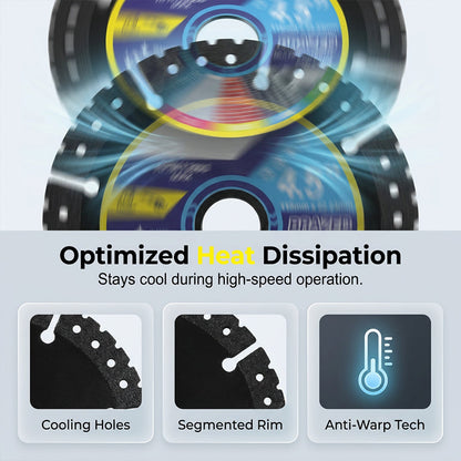 💎Fast and precise cutting discs for angle grinders, suitable for smooth cutting and creating curved shapes in ceramic, marble and granite
