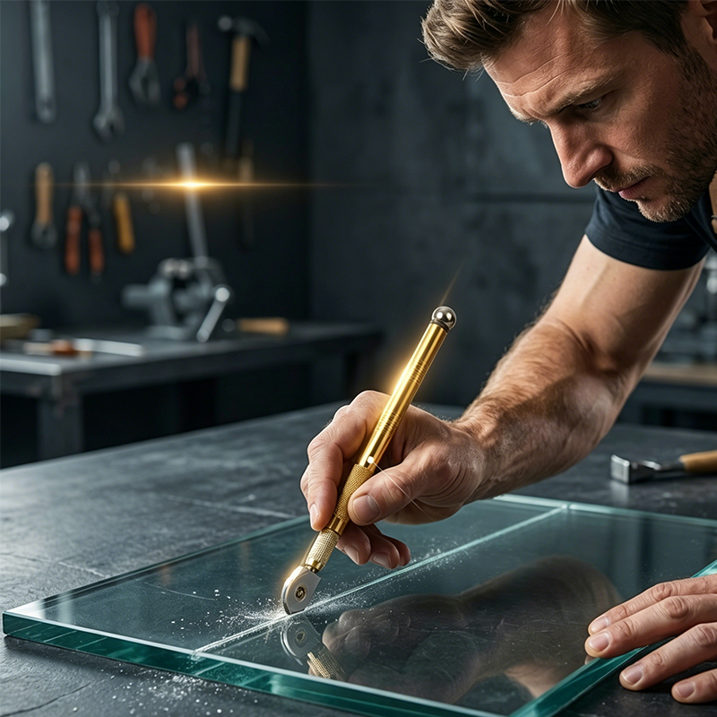 📢📢 BUY 2 GET 1FREE ⏰ Professional Pen-Style Roller Glass Cutter