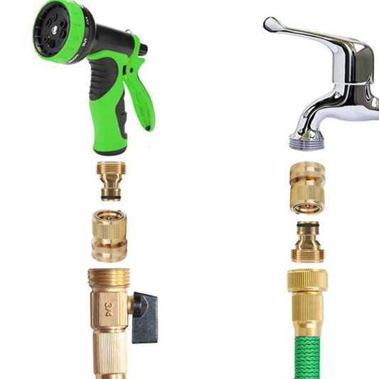 🔩 ¡50% DE DESCUENTO! ✨ Conector rápido de latón de 3/4" – Inoxidable, sin fugas, universal 💧