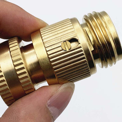 🔩50% OFF! ✨ 3/4" Brass Quick Connect Fitting – Rust-Proof, Leak-Free, Universal 💧