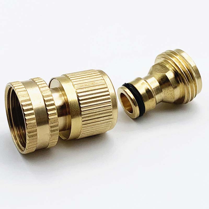 🔩50% OFF! ✨ 3/4" Brass Quick Connect Fitting – Rust-Proof, Leak-Free, Universal 💧