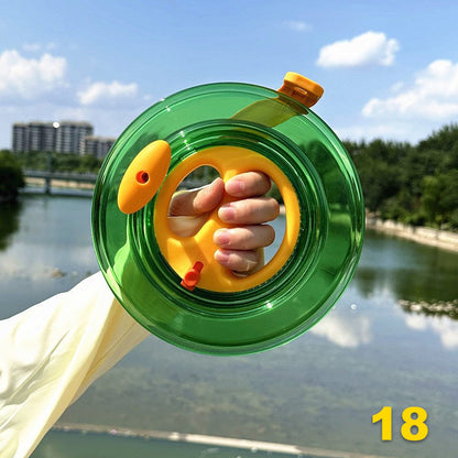 Ergonomic kite winder with lock and hand wheel, suitable for kites, fishing