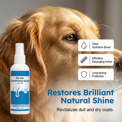 Gentle Pet Detangling Spray for Matted Fur